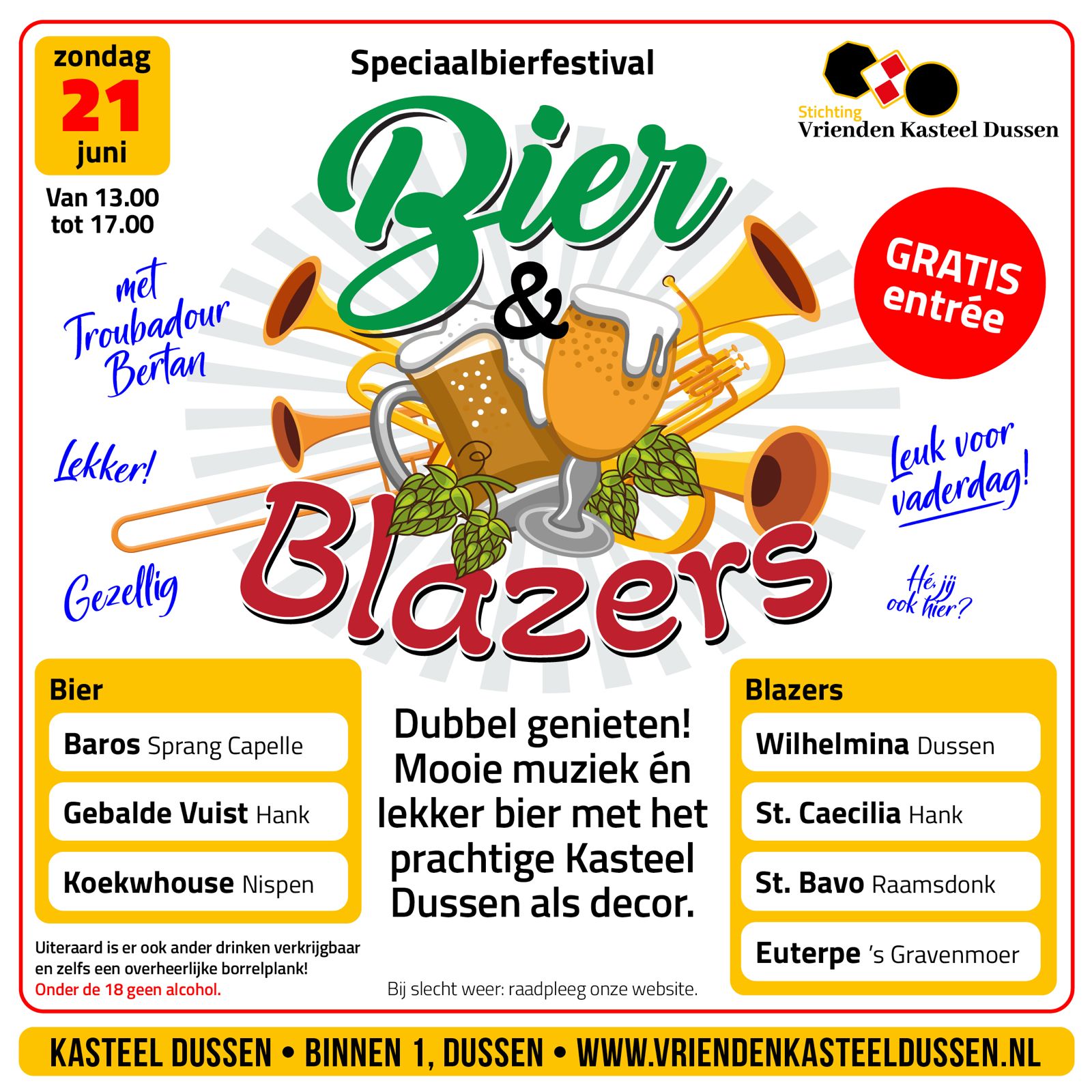 Poster Bier en Blazers